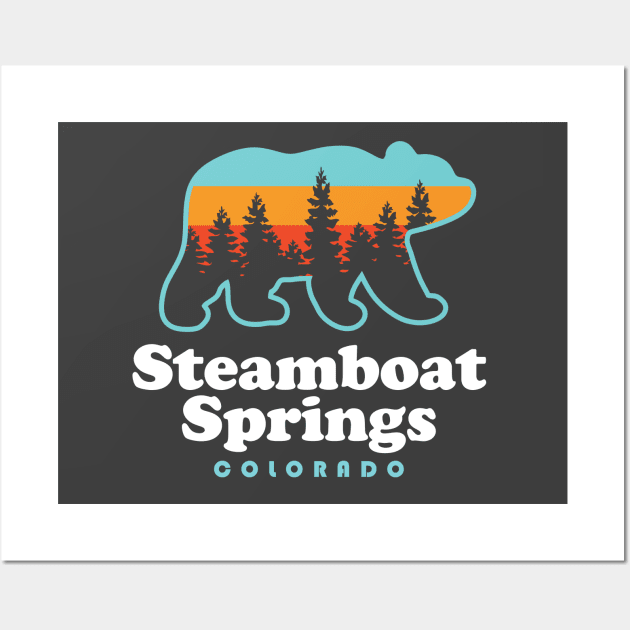 Steamboat Springs Colorado Bear Mountain Skiing Wall Art by PodDesignShop